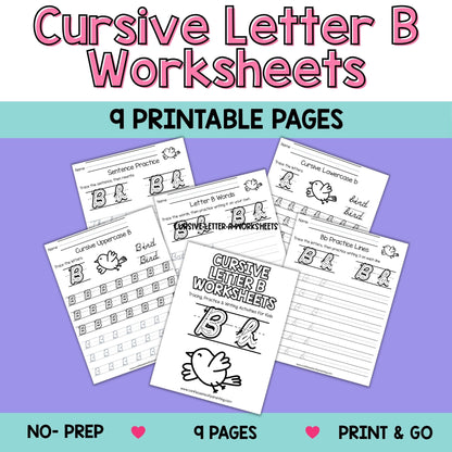 Cursive Worksheets A–Z Bundle (234 Printable Pages for Kids)