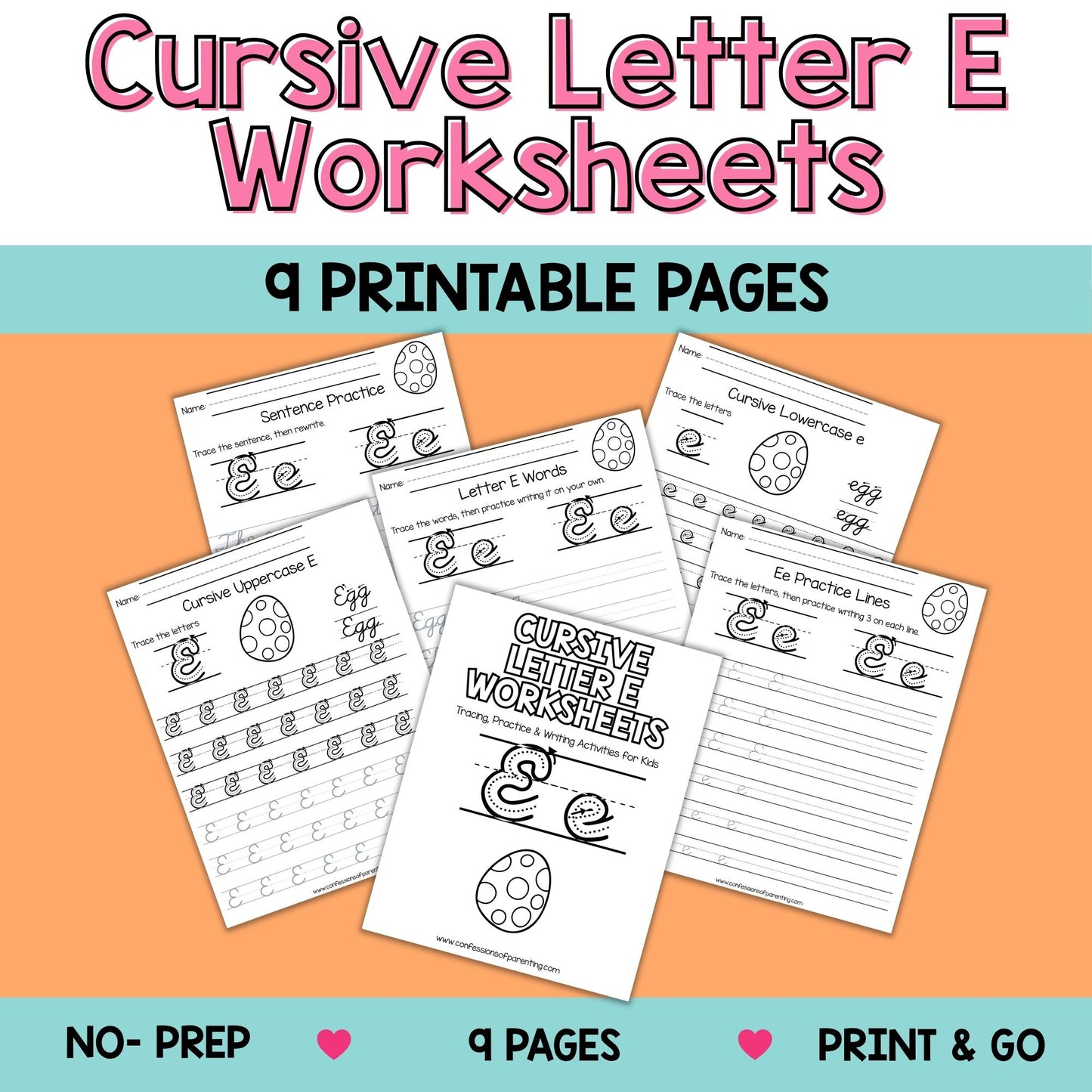 Cursive Worksheets A–Z Bundle (234 Printable Pages for Kids)