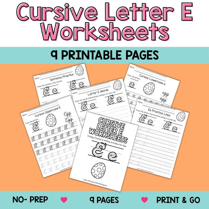 Cursive Worksheets A–Z Bundle (234 Printable Pages for Kids)