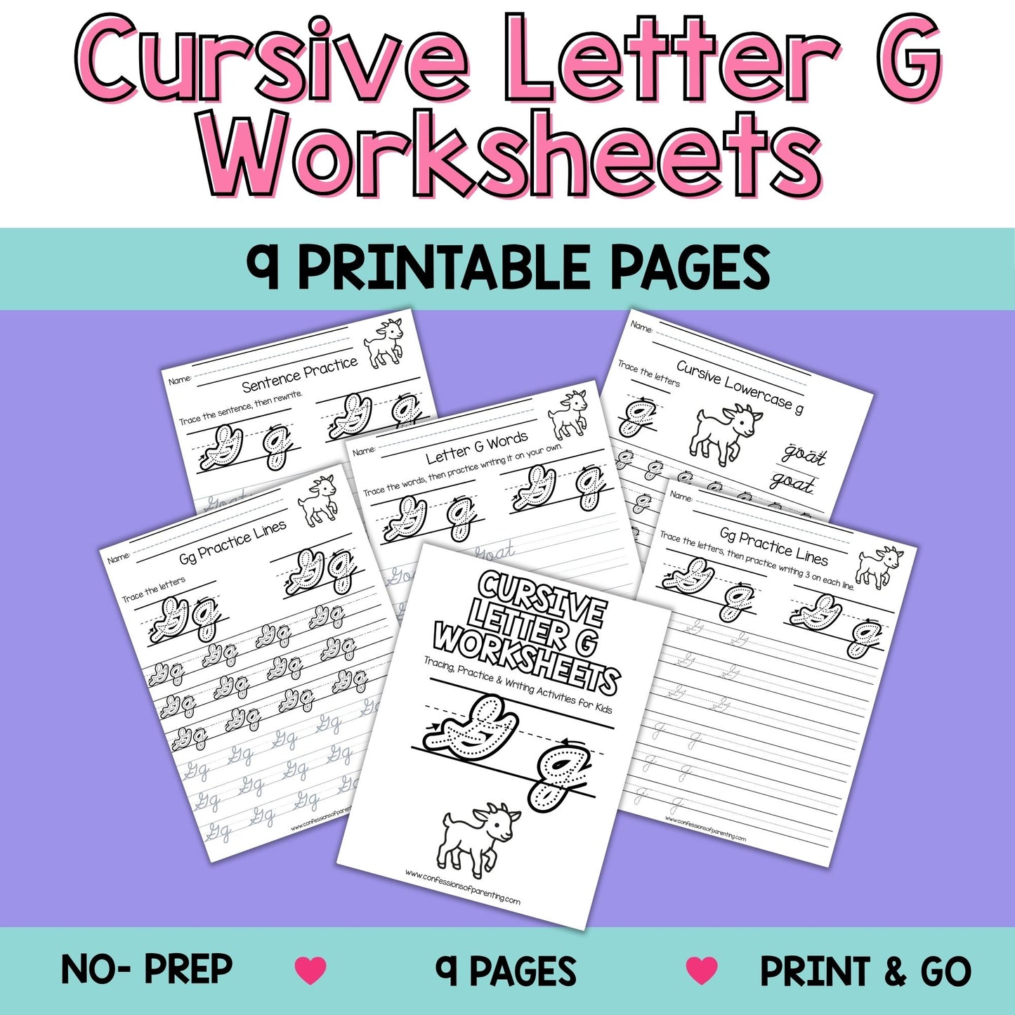 Cursive Worksheets A–Z Bundle (234 Printable Pages for Kids)
