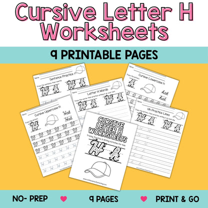 Cursive Worksheets A–Z Bundle (234 Printable Pages for Kids)