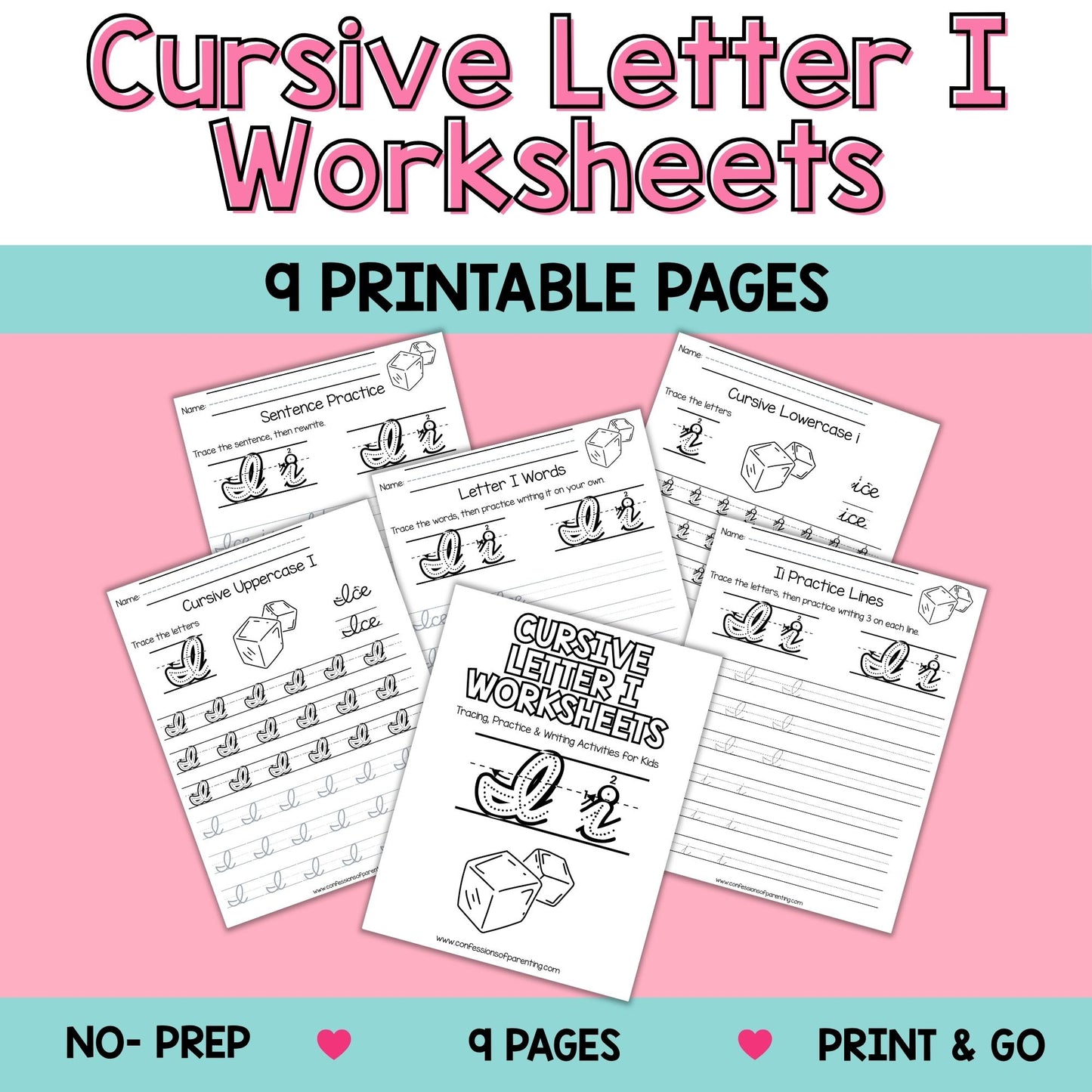 Cursive Worksheets A–Z Bundle (234 Printable Pages for Kids)