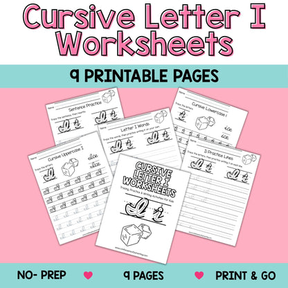 Cursive Worksheets A–Z Bundle (234 Printable Pages for Kids)