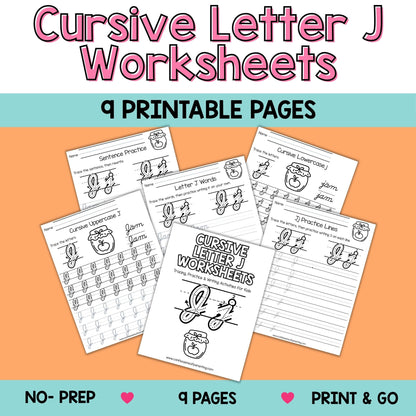 Cursive Worksheets A–Z Bundle (234 Printable Pages for Kids)