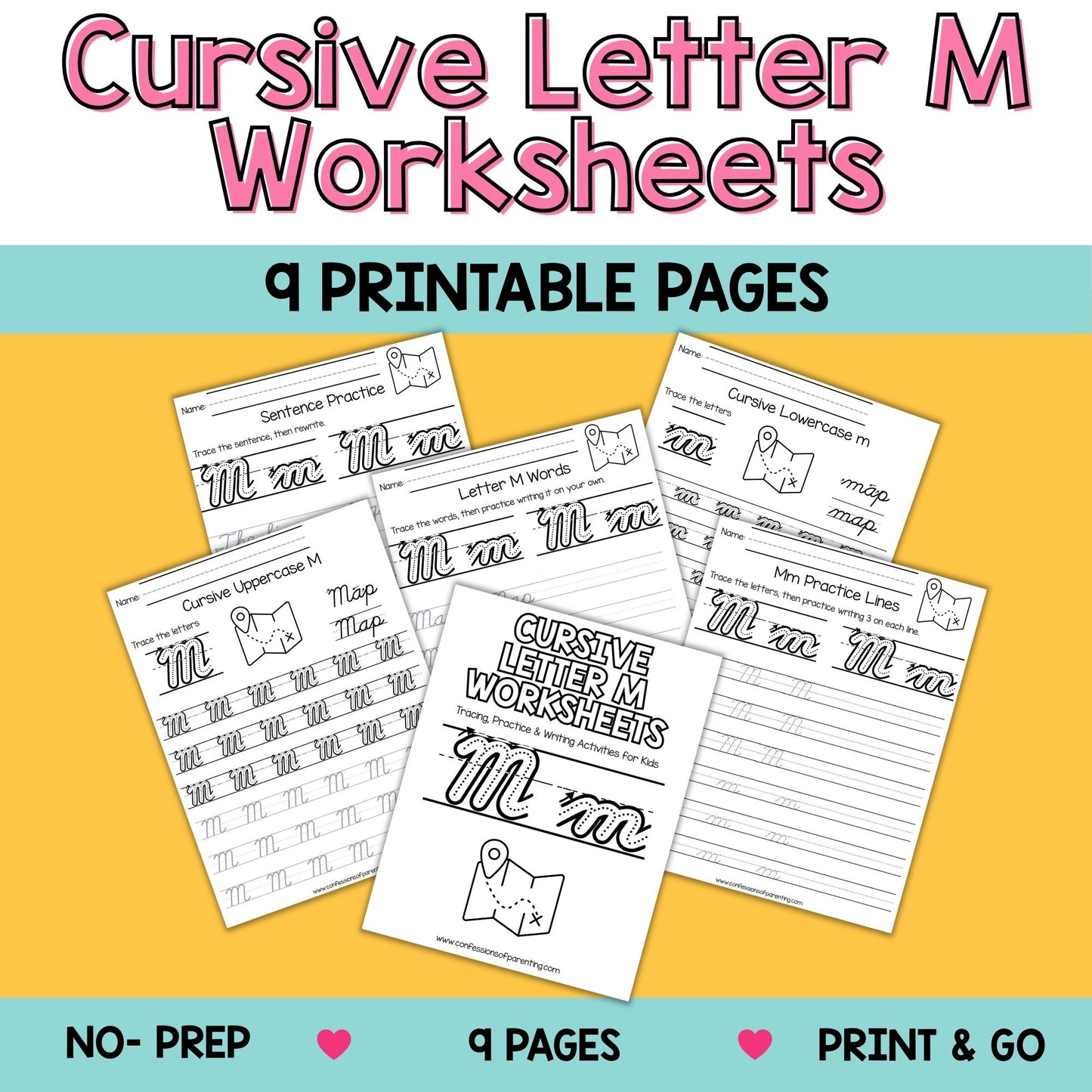 Cursive Worksheets A–Z Bundle (234 Printable Pages for Kids)