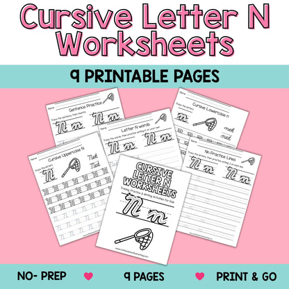 Cursive Worksheets A–Z Bundle (234 Printable Pages for Kids)