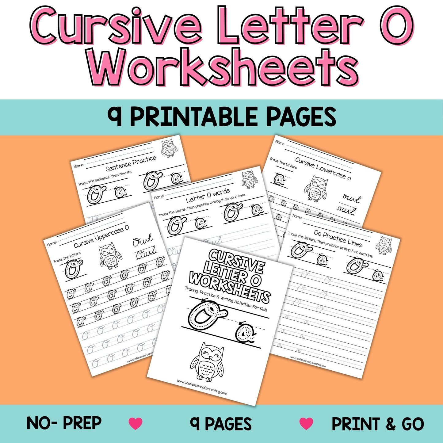 Cursive Worksheets A–Z Bundle (234 Printable Pages for Kids)