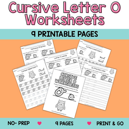 Cursive Worksheets A–Z Bundle (234 Printable Pages for Kids)