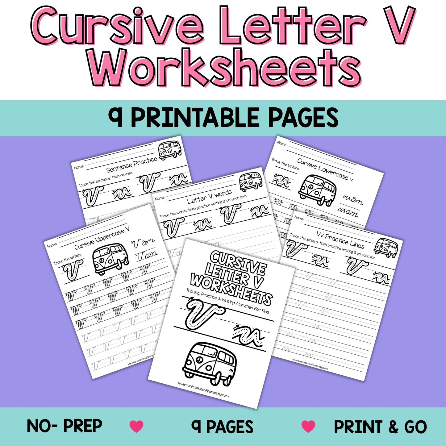 Cursive Worksheets A–Z Bundle (234 Printable Pages for Kids)