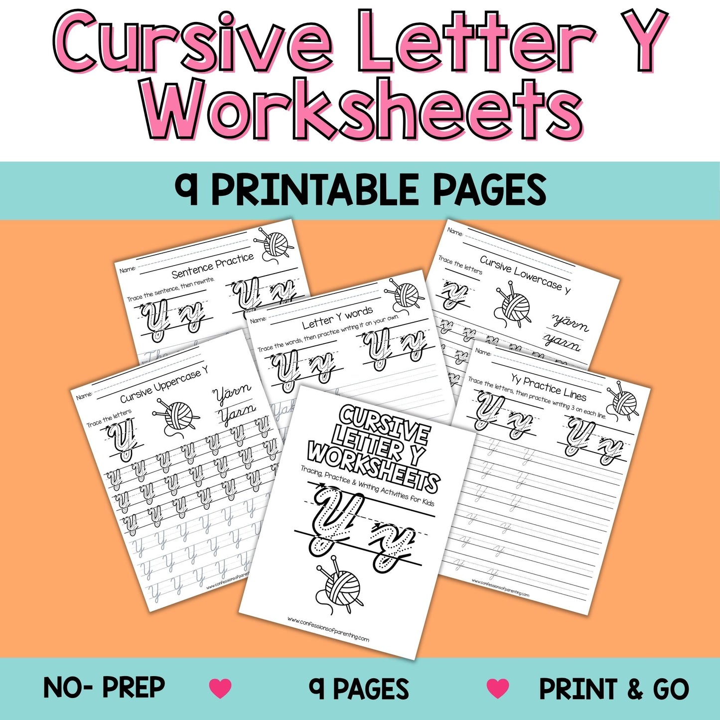 Cursive Worksheets A–Z Bundle (234 Printable Pages for Kids)