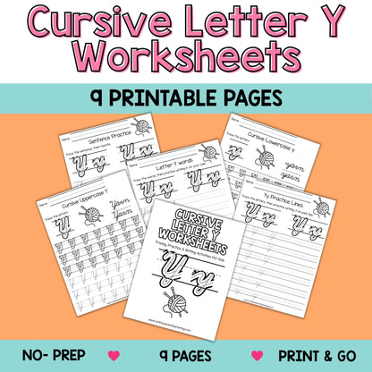 Cursive Worksheets A–Z Bundle (234 Printable Pages for Kids)